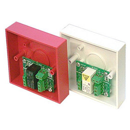 Easy Relay 12V Security Panel Relay (12V DC Coil) in White or Red Single Gang Box