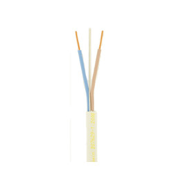 White 2 Core Standard Fire Resistant Cable (1.5mm)