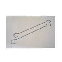 Fire Signs, Fixtures & Fittings - Hanging Sign Metal Hooks 200mm (Per Pair)