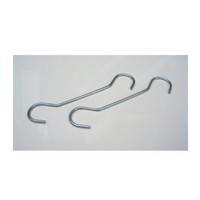 Fire Signs, Fixtures & Fittings - Hanging Sign Metal Hooks 100mm (Per Pair)
