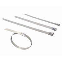 Fire Alarms, Fire Alarm Accessories, Fire Resistant Cable & Clips, Stainless Steel Cable Ties - Stainless Steel Cable Ties - Packs of 100