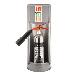 Single Universal Extinguisher Stand in Red or Grey