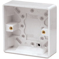 Emergency Lighting, Emergency Lighting Testing - 1 Gang 25mm Deep Patress Box