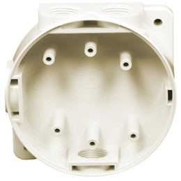 MBB-2 Hochiki Mounting Back Box with Glands (Ivory or White)