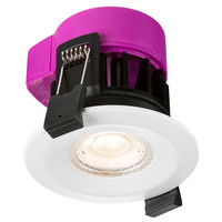Emergency Lighting, Standalone Emergency Lighting - 230V IP65 6W Recessed Fire-rated LED Downlight - Dim to Warm