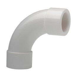 90 Degree Bend 25mm White Aspirating Pipe Fitting