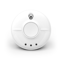 FireAngel Carbon Monoxide Alarm with Push Fit Base Mains Powered with Replaceable 9V Battery Backup