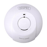Fire Alarms, Domestic Smoke, Heat & CO Alarms, Hispec Mains Power Hardwired Interconnectable Alarms - Hispec Mains Smoke Detector Detector With Interconnect