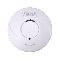 Fire Alarms, Domestic Smoke, Heat & CO Alarms, Hispec Battery Power Wireless Interconnectable Alarms - Hispec Battery Power Heat Alarm With Wireless Interconnect