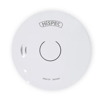 Fire Alarms, Domestic Smoke, Heat & CO Alarms, Battery Smoke, Heat & CO Alarms - Hispec Battery Operated Smoke Detector with 10 Year Lithium Battery