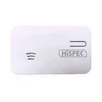 Fire Alarms, Domestic Smoke, Heat & CO Alarms, Battery Smoke, Heat & CO Alarms - Hispec Battery Operated Carbon Monoxide Alarm with 10 Year Lithium Battery