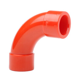 Plain Red ABS 25mm 90 Degree Bend